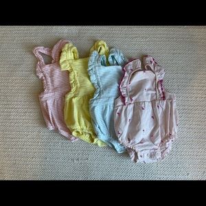 Baby Romper Bundle all EUC Carters Cat & Jack